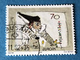 Nr. 1051 Pierrot spielt mit dem Faden GESTEMPELT 2002   
