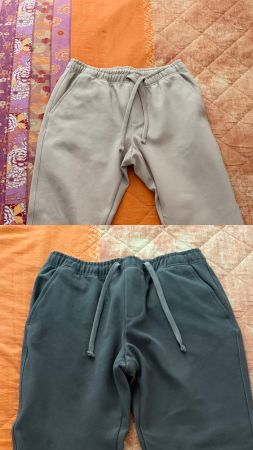 2x pantaloni beige/verdi di Zara, taglia M, come nuovi
