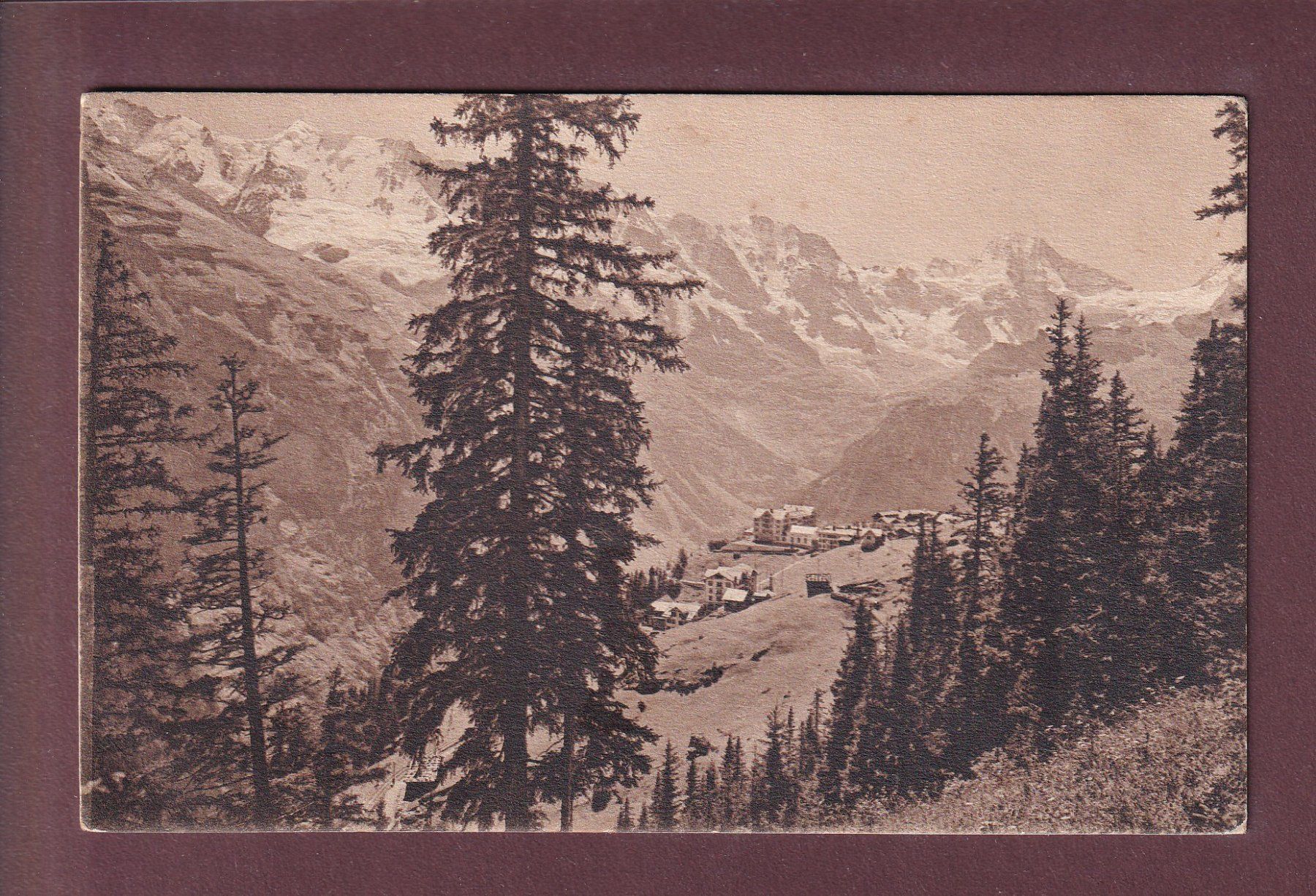 Ansichtskarten: MÜRREN und Breithornkette - 1910 – Gebraucht aus Pully von nicecards