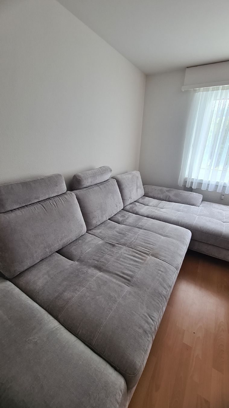 Conforama Sofas: Ecksofa grau Stoff Grösse L neuwertig – D'occasion à Rheineck par nem_y96p 2