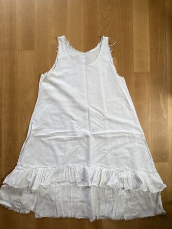 Cosy Stuff Kleid, Gr. M-L Weiss, Rüschen - Sommerlich!