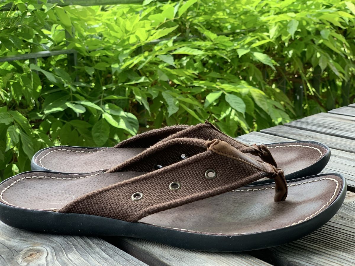 Scarpe da uomo: Flip Flops, Leder, Gr. 41 – Usato da Uster venduto da Flummi 8