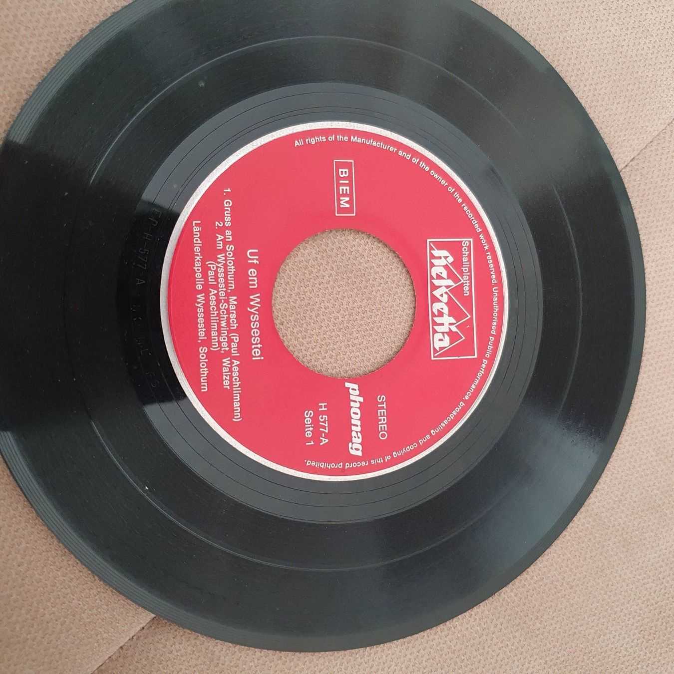 Schallplatten: Uf em Wyssestei Single – Gebraucht aus Chur von BettinaOlczyk 3