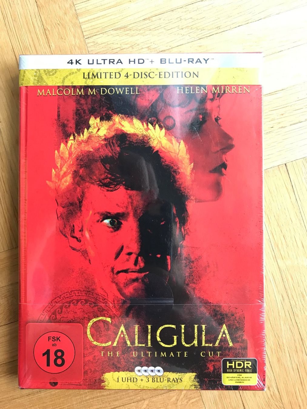 Tutti i DVDs: Caligula - 4-Disc Ultimate Cut Mediabook - 4K UHD + Blu-ray – Nuovo e nell'imballaggio originale da Zürich venduto da Malcom
