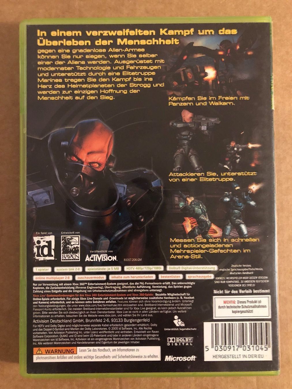 Microsoft Giochi: Quake 4 für Xbox 360 – Usato da Kestenholz venduto da Mad18 1