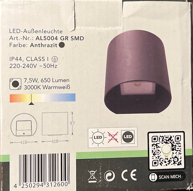 Lampade: Aussenlicht Dodd NEU – Usato da Zollikon venduto da js9js9 1