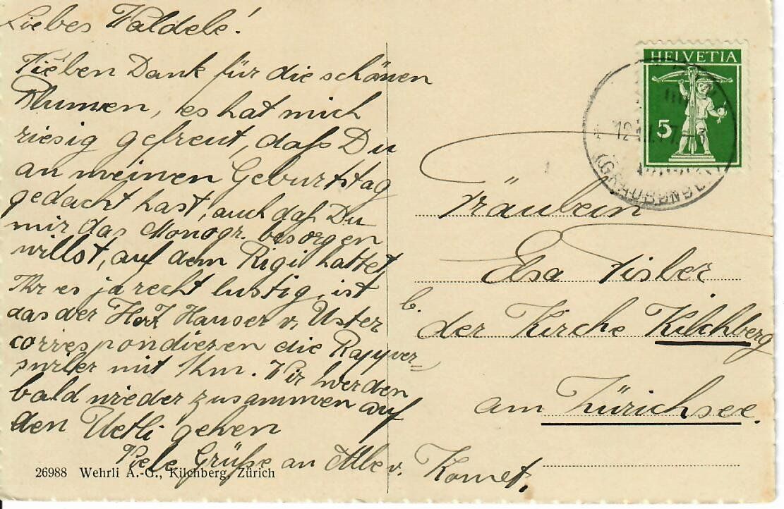 Cartoline postali: San Gian bei Celerina 1917 – Usato da Hochdorf venduto da Ziegel-16 1