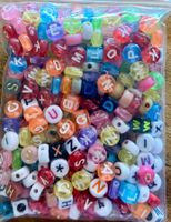 Restposten Bunter Mix Buchstaben Perlen, Ca 300 Stück / 38g