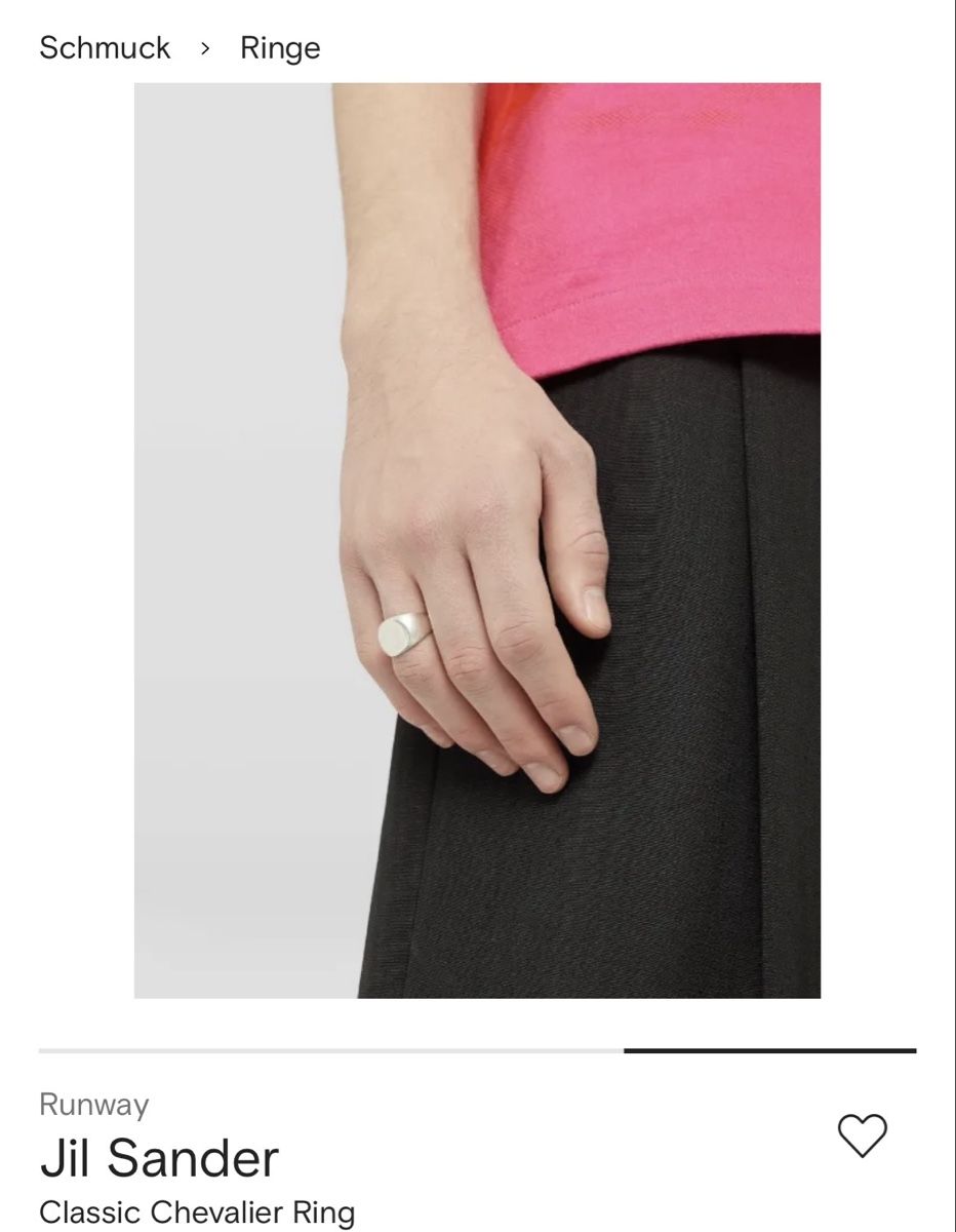 Anelli: Jil Sander Chevalier Ring – Usato da Zürich venduto da JW_95 1