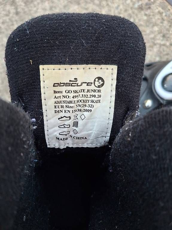 Pattini da ghiaccio: verstellbare Schlittschuhe Gr. 29-32 – Usato da Gipf-Oberfrick venduto da mises08 1