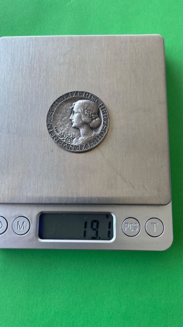 Medaglie: Schweizerische Schuetzenmedaille, Silber 925 – Usato da Bremgarten AG venduto da Schussi 3