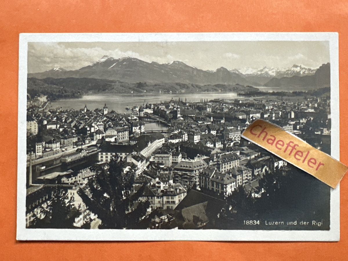 Cartoline postali: 18834 Luzern und der Rigi  – Usato da Zürich venduto da Chaeffeler