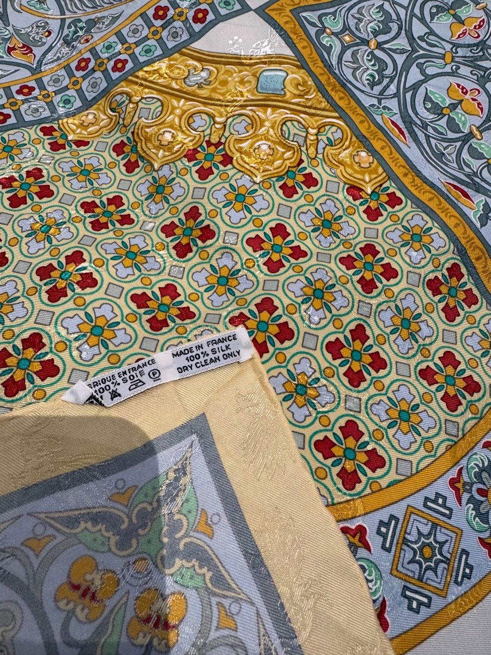 Hermès Foulard & Sciarpe: HERMES TUCH SEIDE 90, CIEL – Usato da Schwyz venduto da bofb 7