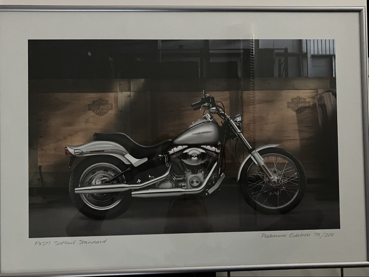 Foto & Immagini: Harley Davidson Bild mit Rahmen – Nuovo (secondo la descrizione) da Winkel venduto da Bluesharry1