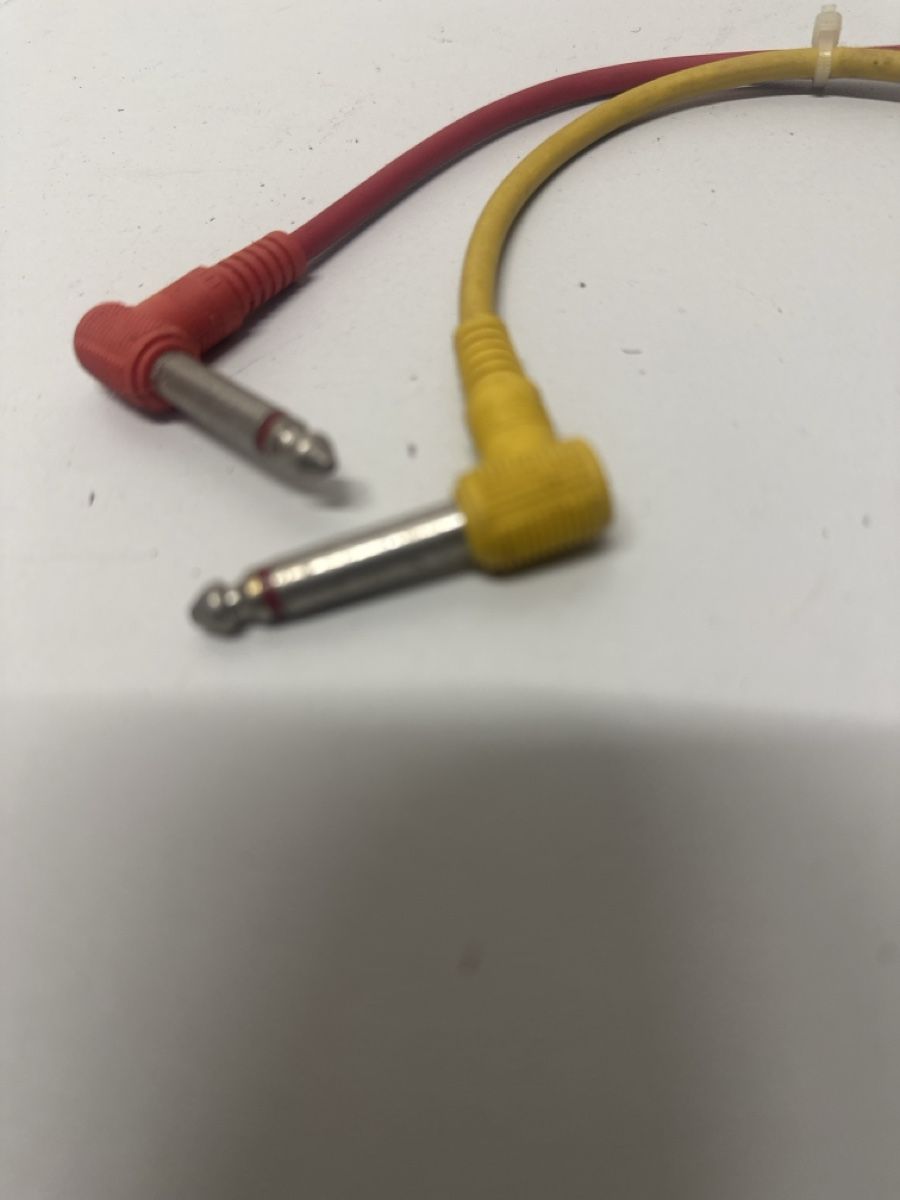 Kabel: 2 Patch Cables 6.35mm Mono Angled Plug Acceptable – Gebraucht aus Elsau von MANWITHVAN 1