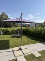 Derby parasol garden umbrella grey cantilever