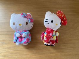 Hello Kitty en Kimono traditionnel, lot de 2.