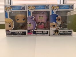 Funko Pop Disney Sword in the Stone Set 1099, 1101, 1100