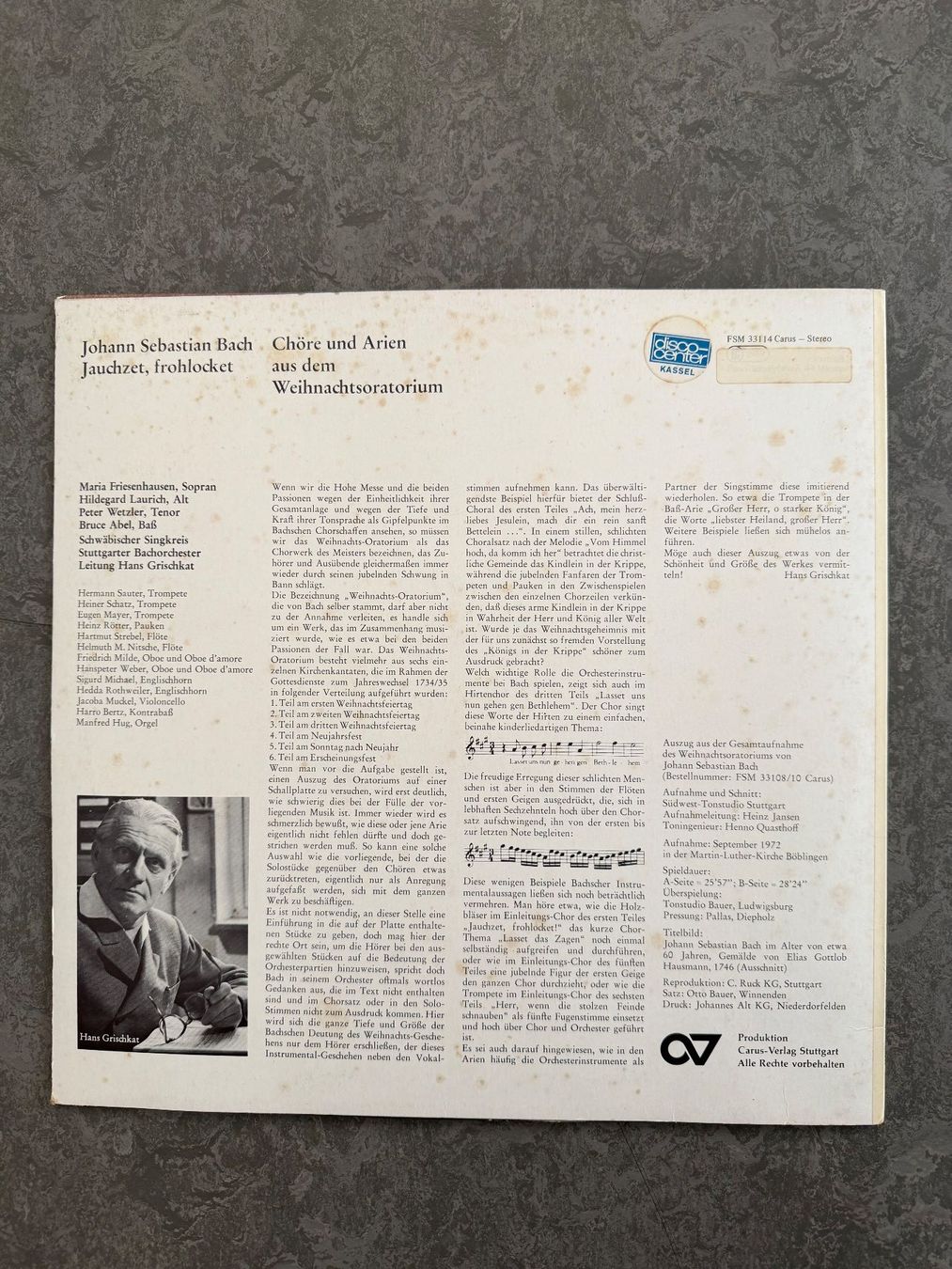 Dischi in vinile: Bach - Weihnachtsoratorium Schallplatte! – Usato da Gümligen venduto da Brocki-Reimal-Stift 1