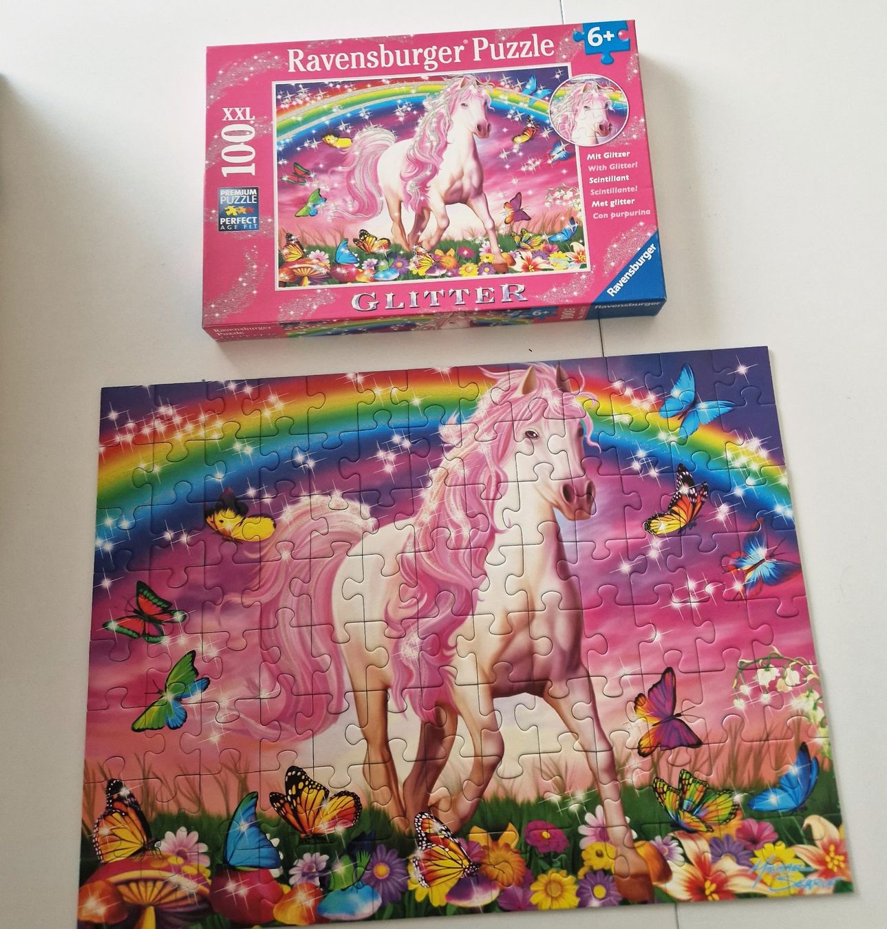 Puzzles: Glitter Puzzle Einhorn – D'occasion à Stüsslingen par white_angel86 1