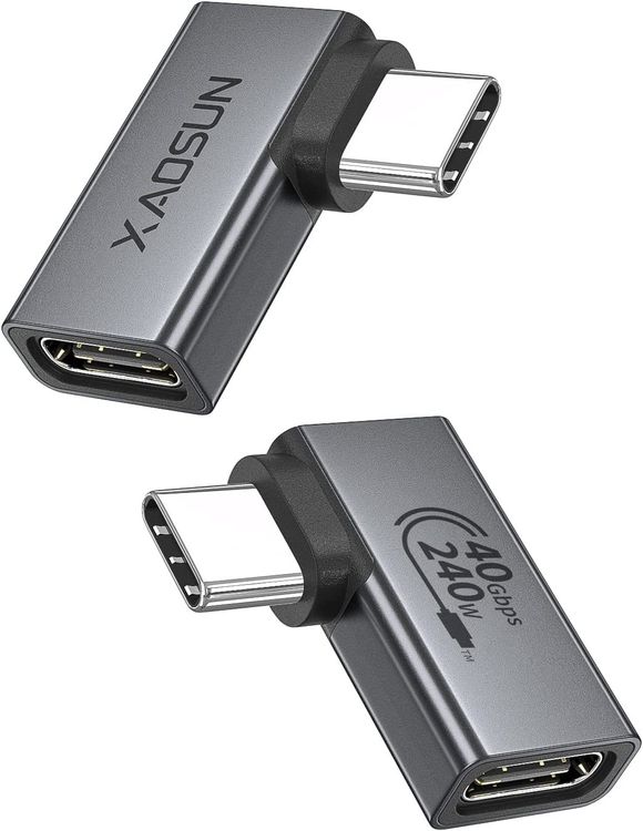 (2x) XAOSUN USB4 40 Gbit/s USBC zu USBC Adapter 90° Kaufen auf