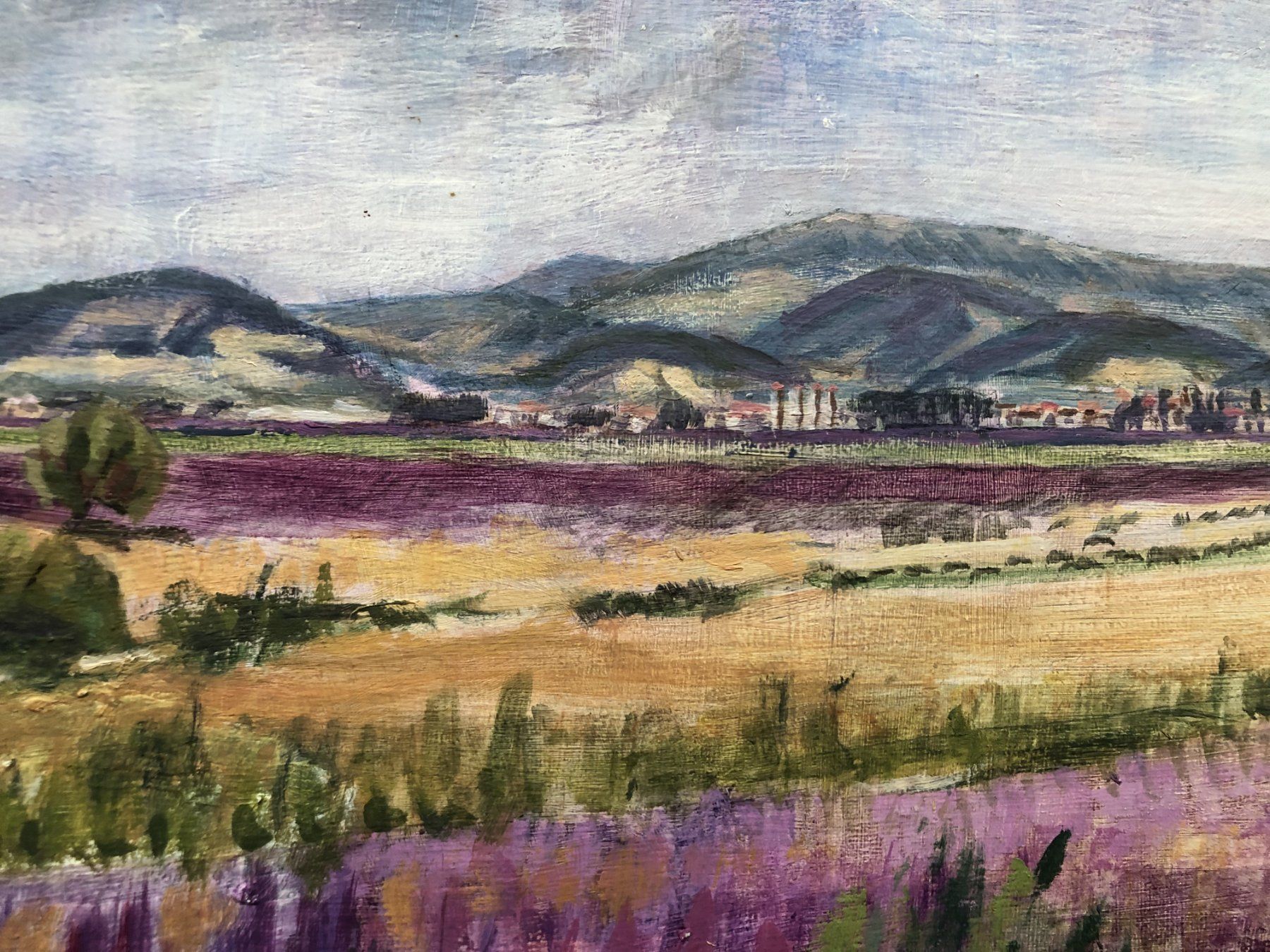 Dipinti: Gemälde - Öl auf Platte - "Provence" - signiert. W.Siegfried – Usato da Schaffhausen venduto da durruti 2