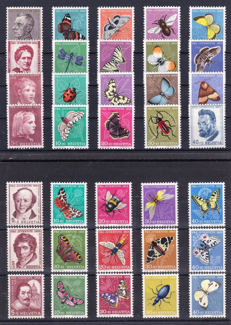 Tutti i francobolli: J133-202, postfrisch, SBK 143.- – Usato da Wenslingen venduto da riger11