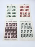Briefmarken Liechtenstein 1968 1969 4 Bögen ungestempelt