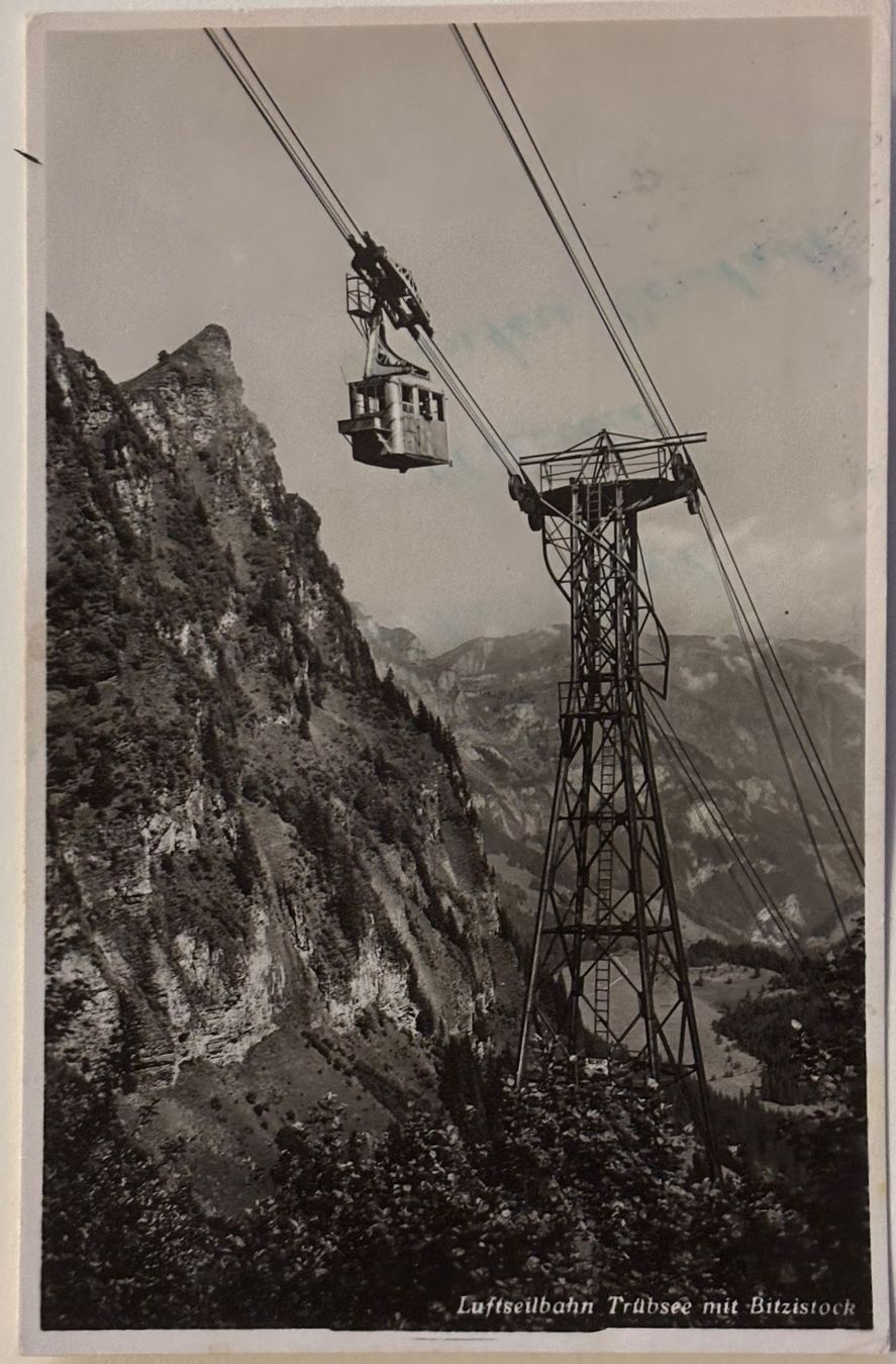 Cartes postales: Engelberg, Luftseilbahn Trübsee, Hotelstempel – D'occasion à Frauenfeld par Merk52