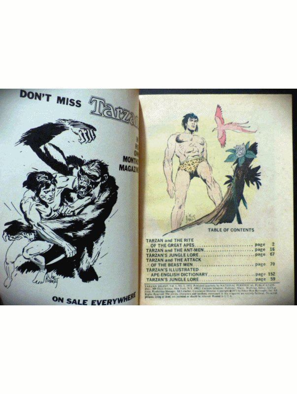 Fumetti: TARZAN #1 BY JOE KUBERT ONE-SHOT COMIC DC DIGEST 1972 – Usato da Lugano venduto da YouWantUS 2