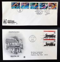 USA CACHET 1994 TRAIN LOCOMOTIVE ELY'S 1992 WINTER OLYMPICS