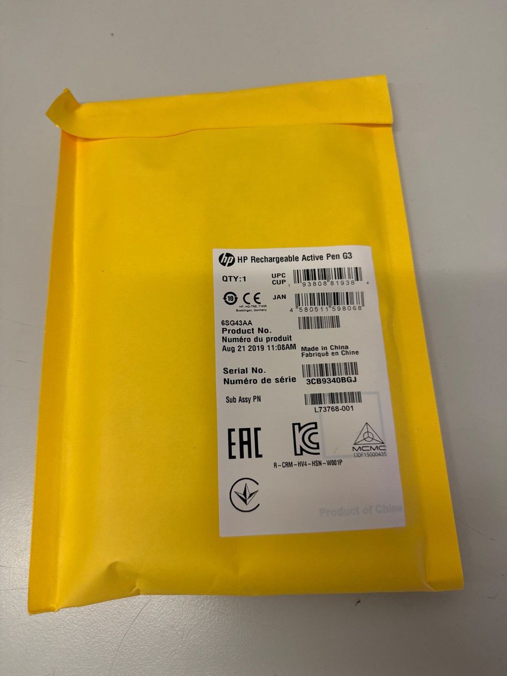 Hewlett Packard Stylos & Marker: Hp  Rechargeable Active Pen G3 – Neuf avec emballage d'origine à Volketswil par fis_shx9 1