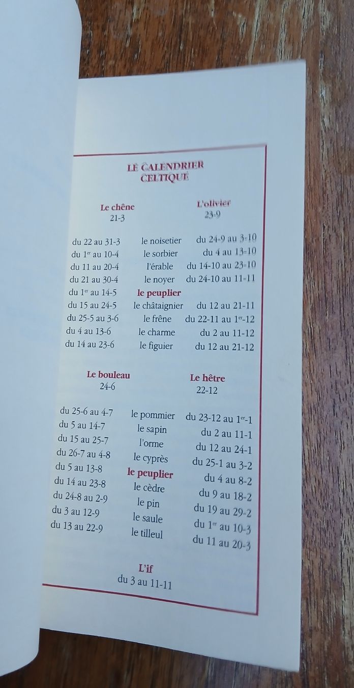 Libri:  Calendrier Celtique - Michaël Vescoli  – Usato da Sciernes-d'Albeuve venduto da Dojo004 1
