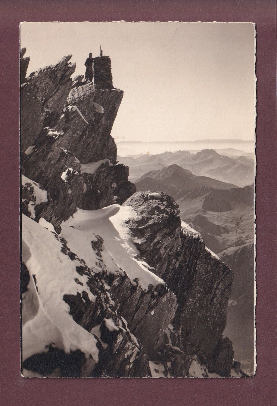Cartoline postali: DENTS DU MIDI - Haute Cime - E. Gyger – Usato da Pully venduto da nicecards