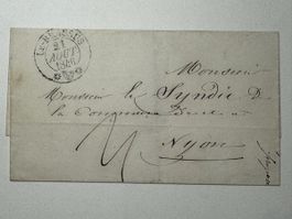 Vorphilabrief 1846 v. Le Brassus nach Nyon