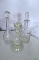 3 alte Glasflaschen