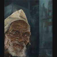 Gemälde auf Leinwand "BOESMAN" 60x50 cm