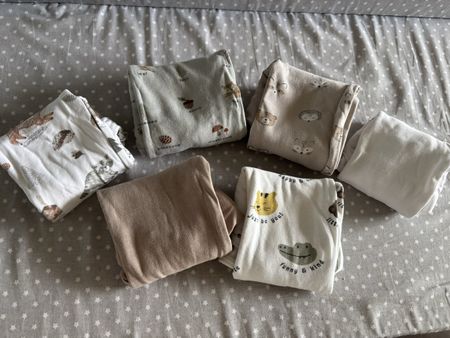 Baby Bodys langarm 6er Set Tiere Wald Motiv Grösse 80 C&A