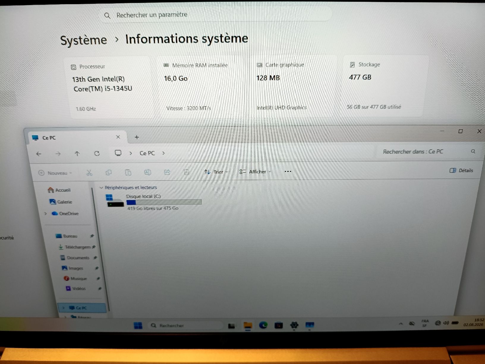 Hewlett Packard Portables: HP ELITEBOOK 650 G10  – D'occasion à Haute-Nendaz par HGKTV987 3