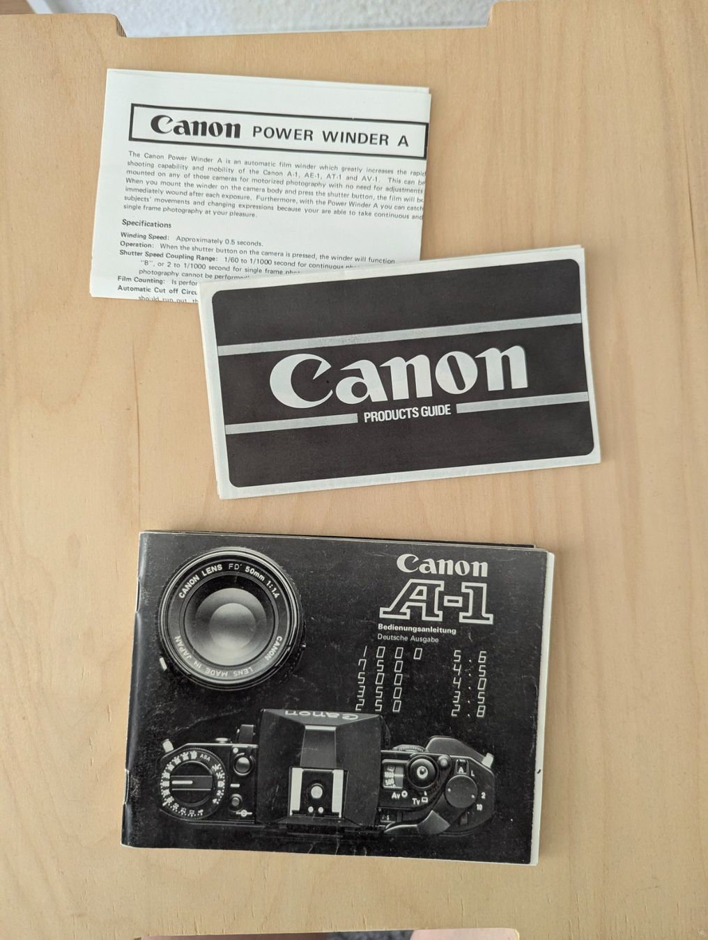 Libri: Canon A-1 & Power Winder A - Documentation & Guides - Occ... – Usato da Vevey venduto da Manicky