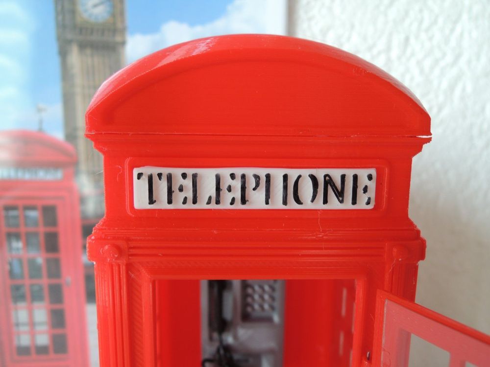 Modelleisenbahnen: englische Telefonkabine – Neu (gemäss Beschreibung) aus Uznach von Othmar52 8