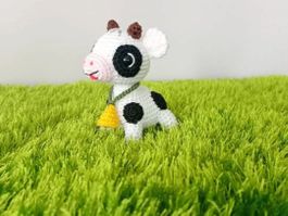 KUH, Schlüsselanhänger, Handarbeit, gehäkelt, Amigurumi