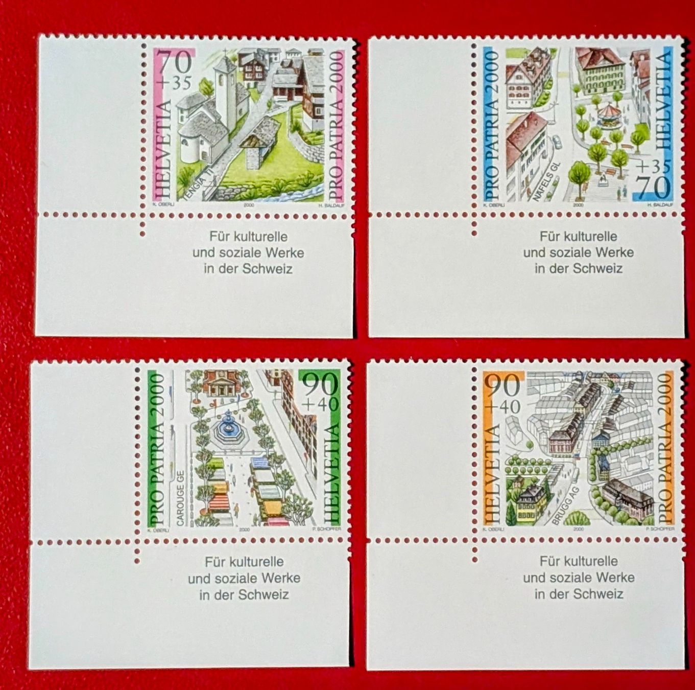Tutti i francobolli: PRO PATRIA ORTSBILDER ECKRAND SATZ 268 1993** POSTFRISCH – Nuovo (secondo la descrizione) da Düdingen venduto da Quartierstrasse