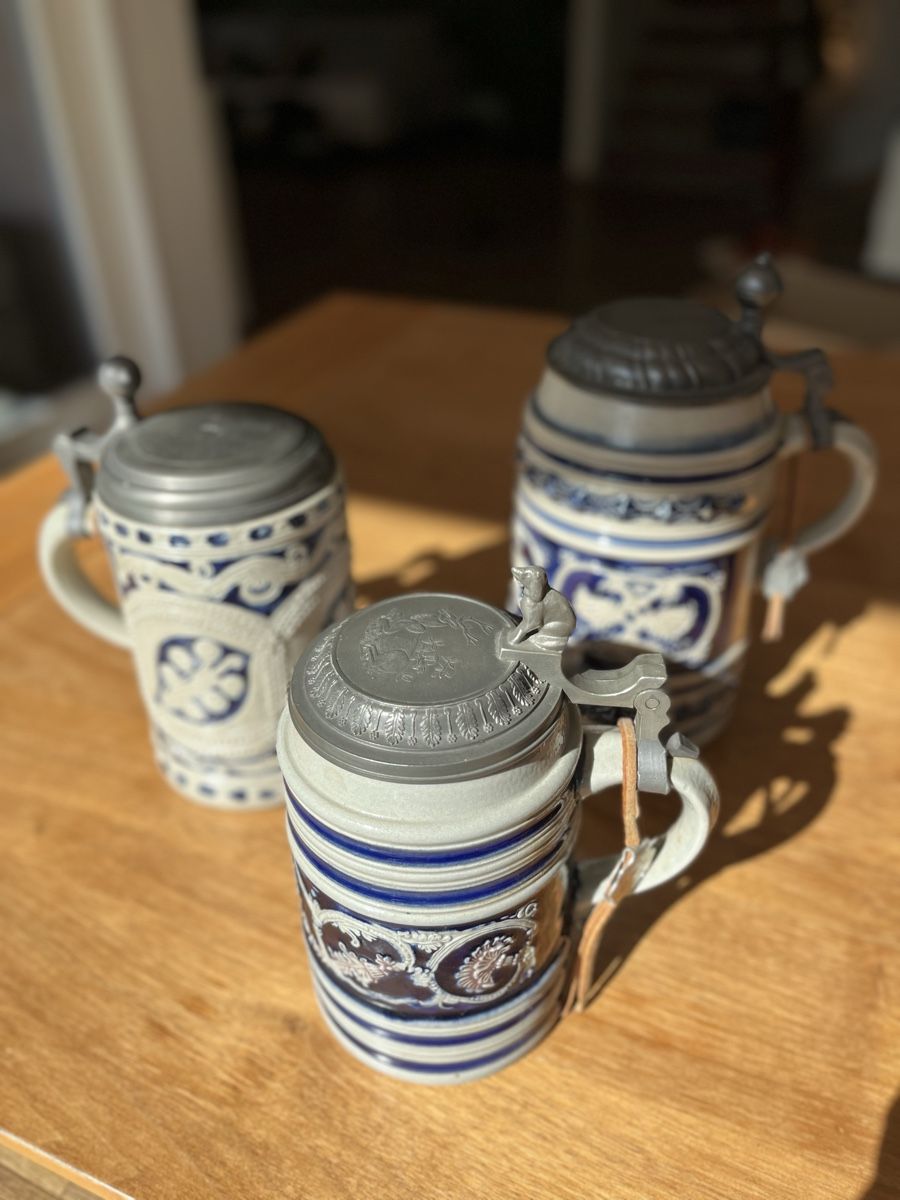Verres: 3 Bierkrüge Gerz – Neuf (Voir description) à Fribourg par Zurbiene