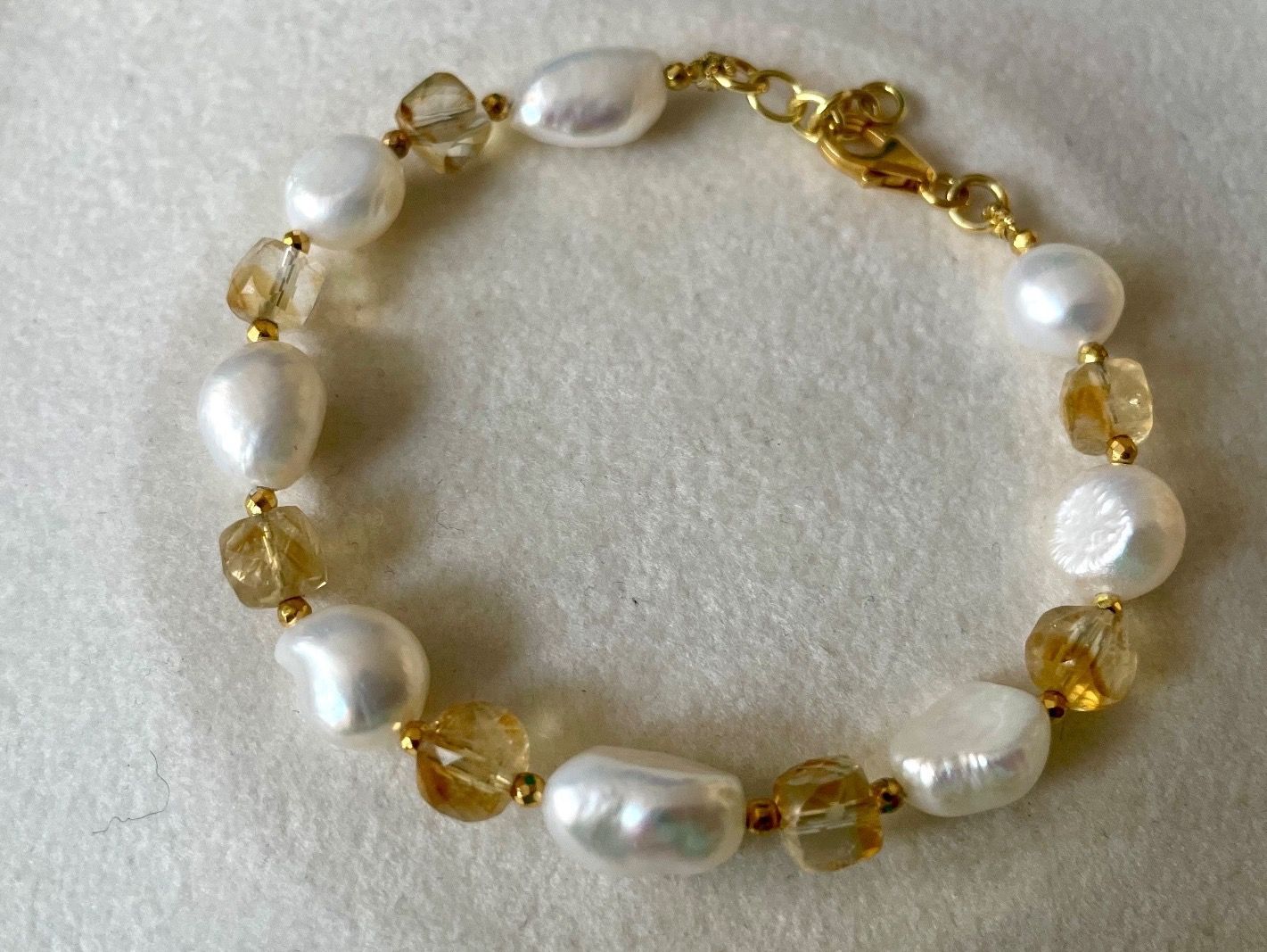 Bracciali & Braccialetti: Süsswasserperlen Rauchquarz Armaband Silber – Nuovo (secondo la descrizione) da Hittnau venduto da LuxAndMore 1