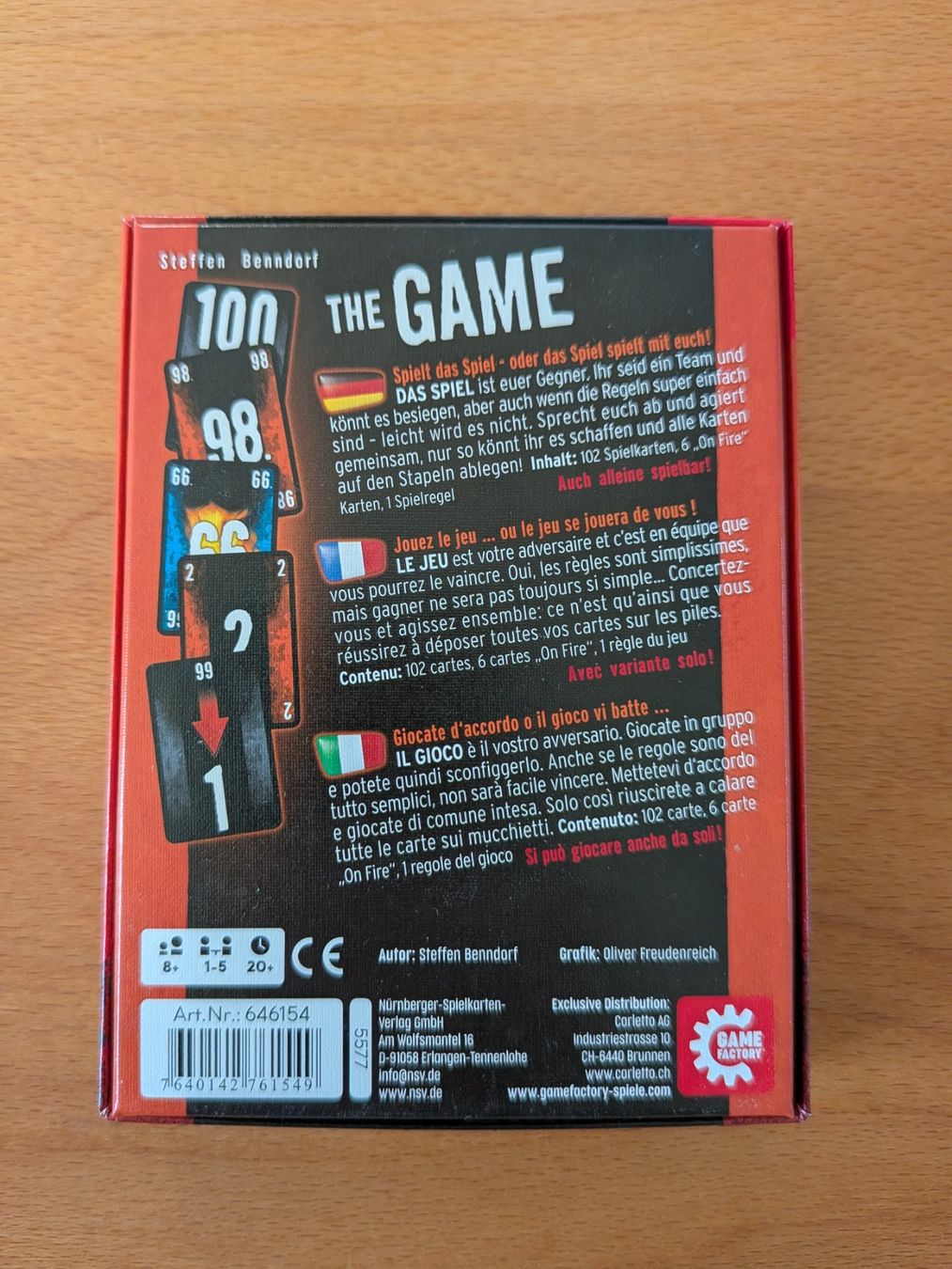 Jeux: The Game – Neuf avec emballage d'origine à Tramelan par Vuilleumierd 1