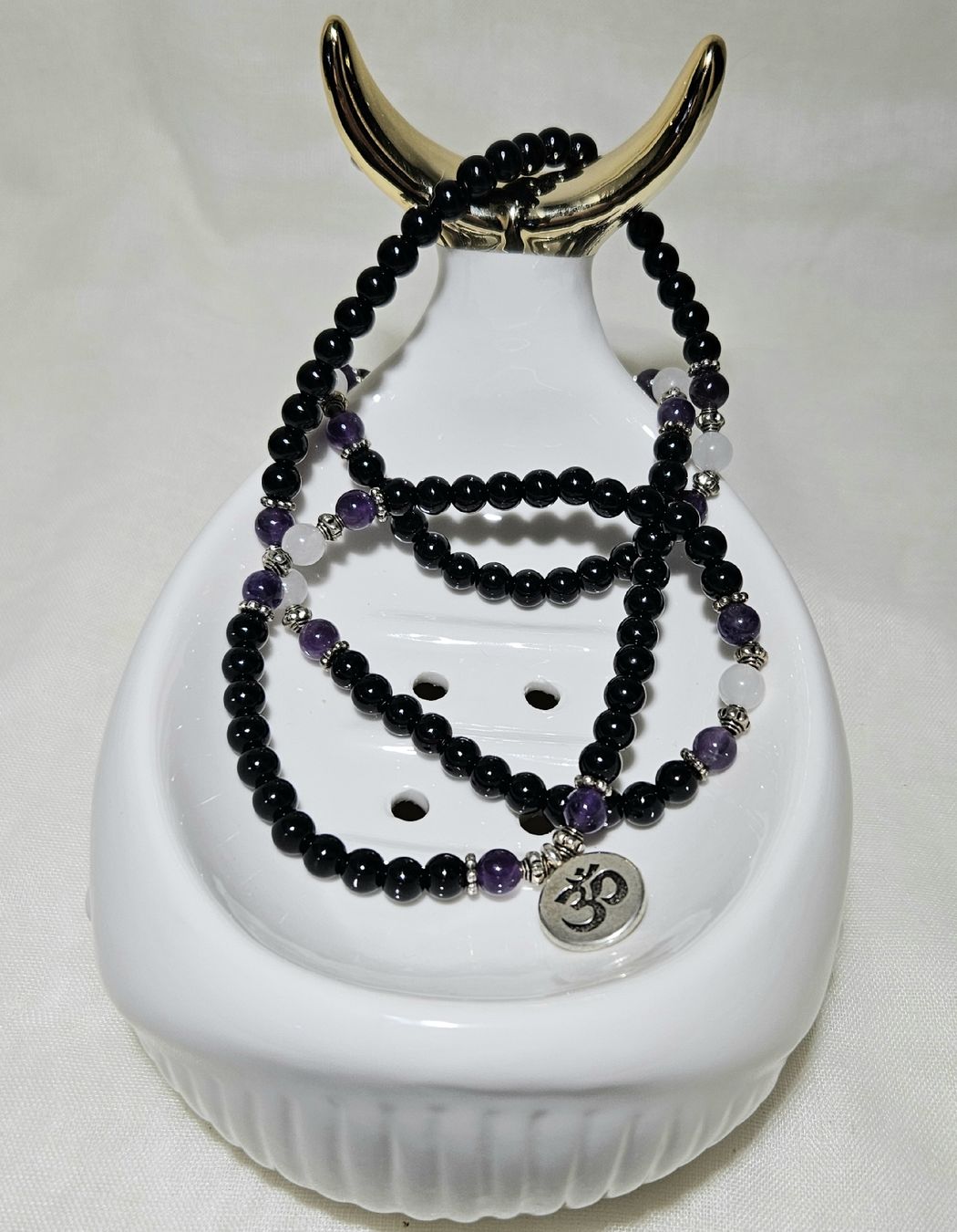 Bracciali & Braccialetti: 108 Mala Perlen OM Armk. - Spendenaktion – Nuovo (secondo la descrizione) da Unterkulm venduto da Nachtigall 6