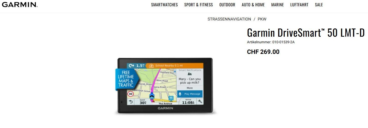 Garmin Navigatori: Garmin DriveSmart™ 50 LMT-D – Usato da Benken SG venduto da olga81 5