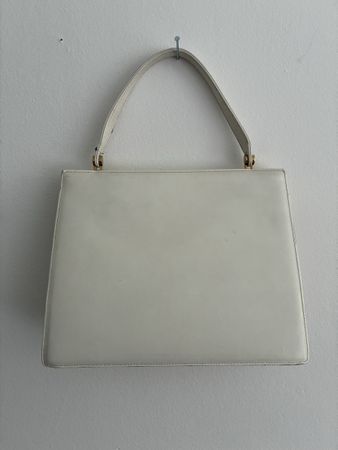Elegante Vintage Handtasche in Weiss - Top Zustand!