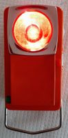 Vintage Signallampe, Taschenlampe, mit Blenden rot und grün